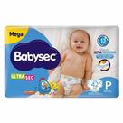 Fralda BabySec Ultra Mega 1 Pacote Tamanho P 42 Unidades