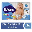 Fralda BabySec Ultra Mega 1 Pacote Tamanho P 42 Unidades