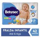 Fralda BabySec Ultra Mega 1 Pacote Tamanho P 42 Unidades