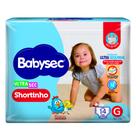 Fralda Babysec Ultrasec Shortinho Tamanho G 14 Unidades Descartáveis