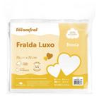 Fralda Bebe Luxo Incomfral Branca Pano Enxoval Macia PC 15