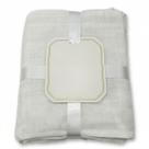 Fralda Bebê Premium Bainha Branca Algodão Macio Cor:Branco