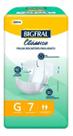 Fralda bigfral classica g com 7 uni