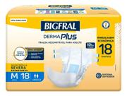 Fralda Bigfral Derma Plus 18 unidades M