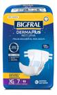 Fralda bigfral dermaplus noturna xg 7 uni