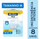 Fralda bigfral plus m com 8 uni