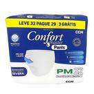 Fralda Calça Descartável Geriátrica Adulto Confort Master Pants - Tamanho P-M - 32 Unidades