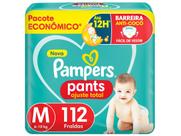 Fralda Calça Pampers Pants Ajuste Total Tam. M 6 a 10kg 112 Unidades