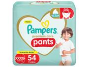 Fralda Calças Pampers Premium Care Tam XXXG até 27kg 54 Unidades
