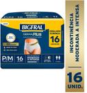 Fralda Calcinha Bigfral DermaPlus Roupa Intima Tam PM 16 unid