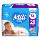 Fralda com Alta Absorção Jumbinho tam G C/20 - Mili Fralda com Alta Absorção Jumbinho tam G C/20 - Mili