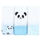Fralda de Boca Panda Azul 3 Peças
