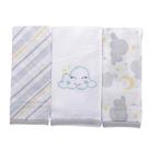 Fralda de Boca para Bebê Baby Nice 3 unidades 32 x 32cm Fralda de Boca para Bebê Baby Nice 3 unidades 32 x 32cm