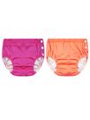 Fralda de natação Century Star Baby reutilizável para 2-3 T de laranja e rosa