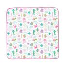 Fralda De Pano Avulsa Luxo Bebê Estampada 70x70cm Com Crochê Tecido Duplo 100% Algodão
