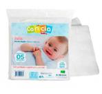Fralda de Pano Carícia 60cm x 60cm - 5 unidades Branca
