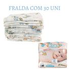 Fralda de Pano De Bebê 100% Algodão - 30 Unidades Menino