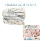 Fralda de Pano De Bebê 100% Algodão - 30 Unidades Menino