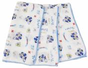 Fralda De Pano Disney Mickey 70x70 Com Crochê Kit Com 5 Pçs