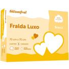 FRALDA DE PANO Incomfral LUXO BRANCA - CAIXA C/5