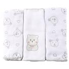 Fralda de Pano Ombro Bebê Estampada Kit com 03 unidades Incomfral