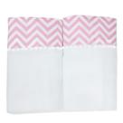 Fralda De Pano Ombro cueiro 2 Pecas Com Bainha Em Tecido Rosa Chevron Baby Deluxe 100 Algodão Mantinha para o Calor Enxoval Tecido Duplo