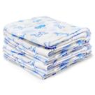 Fralda De Pano Soft Kit Com 10 unidades Estampadas Sortidas Caricia Menino Macia Confortavel Paninho de Boca Ombro Presente Natal
