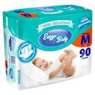 Fralda Descartável Bebê Infantil Enzzo Baby Híper Tamanho M Com 90 Unidades