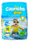 Fralda Descartável Capricho Gluby Piscina Baby M/g 10 Unid