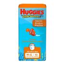 Fralda Descartável Huggies Little Swimmers Praia e Piscina Tamanho M/G com 10 unidades