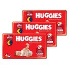 Fralda Descartável Huggies Máxima Proteção Tamanho M - 3 Pacotes com 72 Fraldas - Total de 216 Tiras