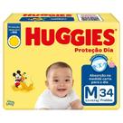 Fralda Descartável Huggies Proteção Dia M - 34 Unidades Fralda Descartável Huggies Proteção Dia M - 34 Unidades