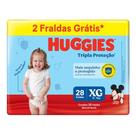 Fralda Descartável Huggies Tripla Proteção Meguinha XG - 28 Tiras Fralda Descartável Huggies Tripla Proteção Meguinha XG - 28 Tiras