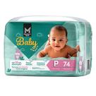 Fralda descartável infantil baby members mark p 74 unidades conforto e proteção diária
