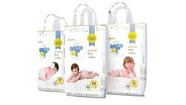 Fralda descartável infantil bebê dermoprotetora babybee free tamanho m com 46 unidades