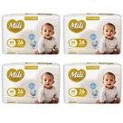 Fralda Descartavel Infantil Love & Care Premium m 5 a 9,5kg 4 Pacotes 104 Unidades Mili Fralda Descartavel Infantil Love & Care Premium m 5 a 9,5kg 4 Pacotes 104 Unidades Mili