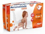 Fralda Descartavel Infantil Personalidade XG 64 unidades Fralda Descartavel Infantil Personalidade XG 64 unidades