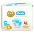 Fralda Descartável Mili Love & Care PREMIUM PANTS (Tam: XXG) cintura elástica 360º - pacote c/ 24 fraldas