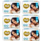 Fralda Descartável Mili Love & Care Rn 6 Pacotes C/ 18