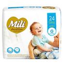 Fralda Descartável MILI Love&Care Tam: G 24 fraldas premium