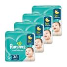 Fralda Descartável Pampers Confort Sec Tamanho G - 4 Pacotes com 38 Fraldas - Total 152 Tiras Fralda Descartável Pampers Confort Sec Tamanho G - 4 Pacotes com 38 Fraldas - Total 152 Tiras