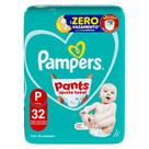 Fralda Descartável Pants Mega P 32 Unidades Pampers Fralda Descartável Pants Mega P 32 Unidades Pampers