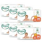 Fralda Descartavel Personal Premium Mega 6 Pacotes Tamanho M Com 38 Unidades Cada