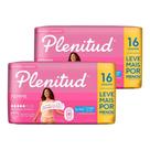 Fralda Descartável Plenitud Geriátrica para Adulto Femme Tamanho Grande Extra Grande 2 Pacotes com 16 Fraldas Total 32 Tiras
