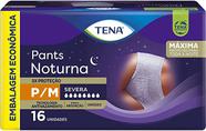 Fralda descartável tena pants noturna p/m c/16 unidades