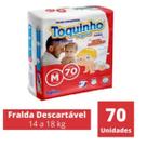 Fralda Descartável Toquinho Basic Plus M 70 Fraldas