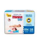 Fralda Descartável Turma da Mônica Baby Recém Nascido RN 18 unidades - Ontex