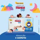 Fralda Descartável Turma Da Monica Rn Com 36 Unidades