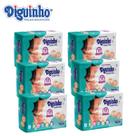 Fralda Diguinho RN Confort Plus recém nascido ou prematuro 6 pacotes com 32 unidades