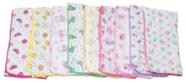 Fralda Estampada Luxo 70x70 Com Crochê Kit Com 5 Pçs